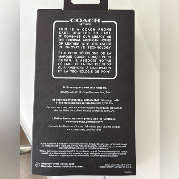 Coach Signature Heritage iPhone 15 Pro Case | NWT / Deep Forest - Picture 6 of 9